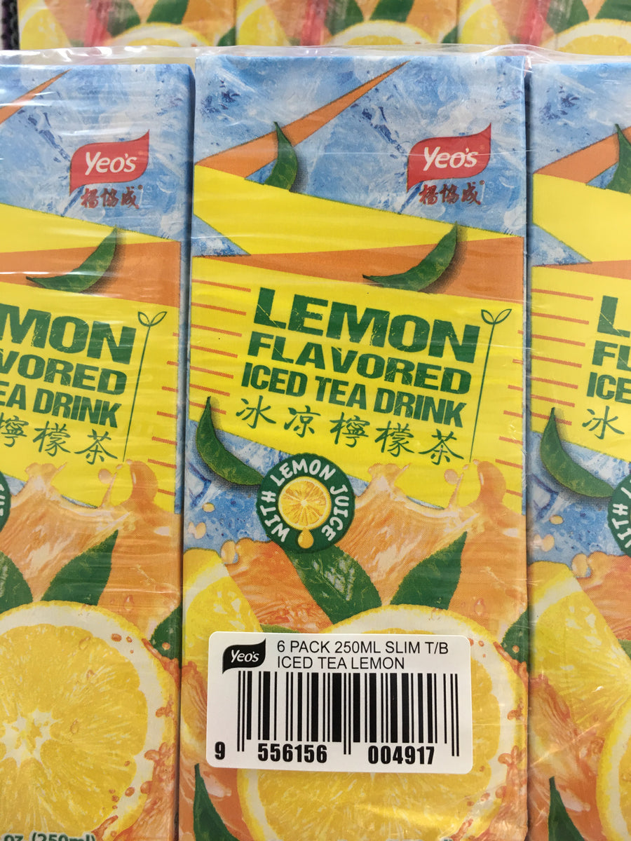 Iced Lemon Tea Drink Yeo's Malaysia 6*250ml Jack & King's