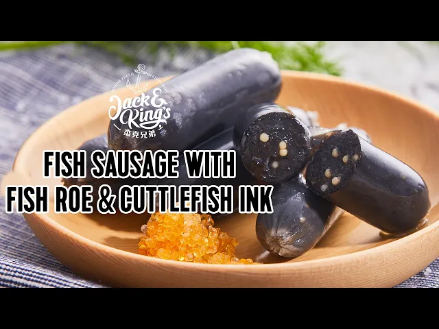 Jack & King's Fish Sausage With Fish Roe & Cuttlefish Ink