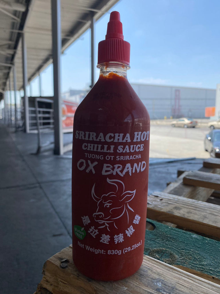 Sriracha Hot Chili Sauce 12*29.25oz Thailand OX - Jack & King's