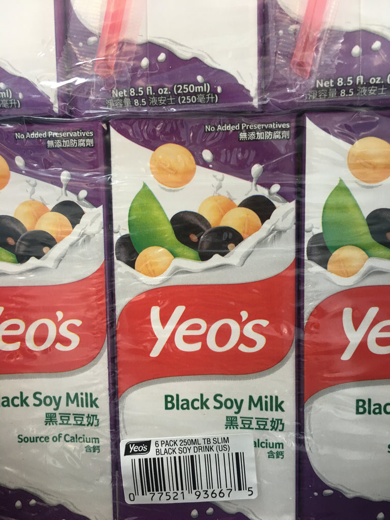 Black Soy Milk Yeo's Malaysia 6*250ml - Jack & King's