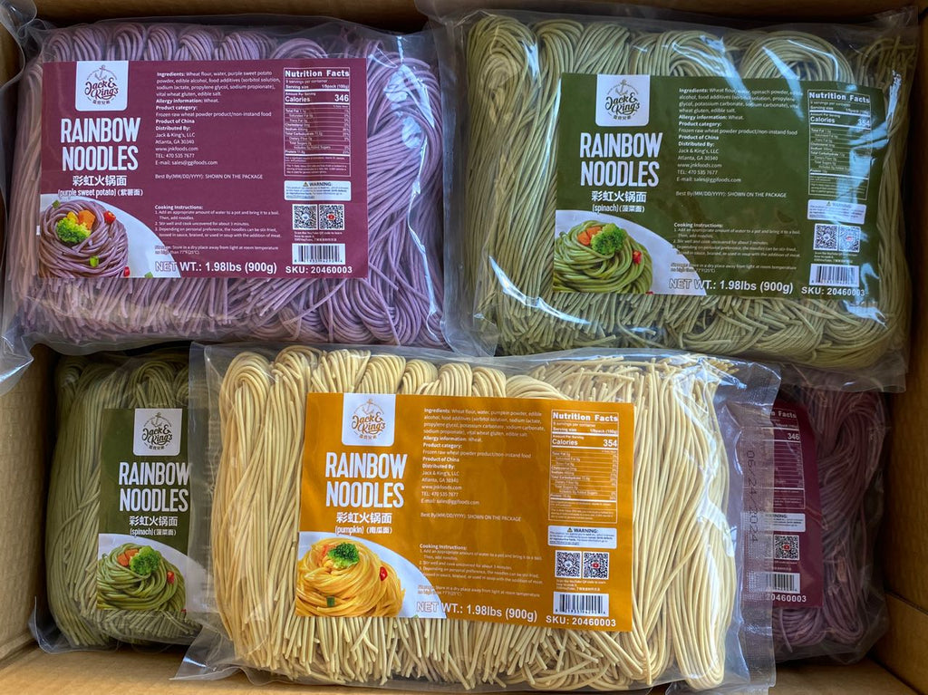 Rainbow Noodles 900g/bag - Jack & King's