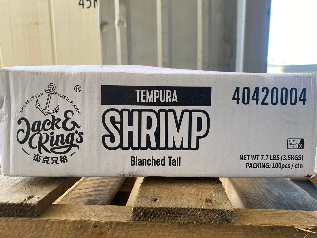Tempura Shrimp Blanched Tail 35g*100pcs - Jack & King's