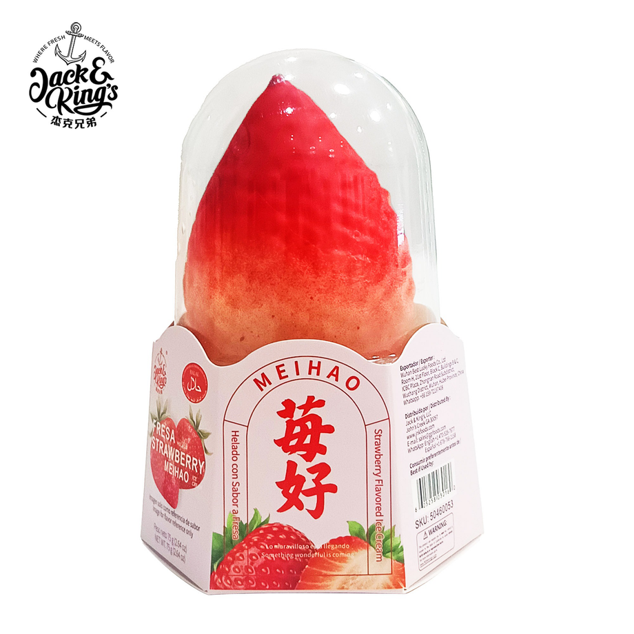 Meihao Strawberry Flavored Ice Cream (75g*3pcs)*8box/ctn JNK CN